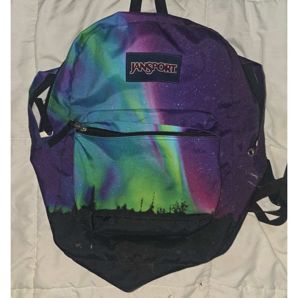Jansport northern lights full size backpack bookbag purse bag tote!